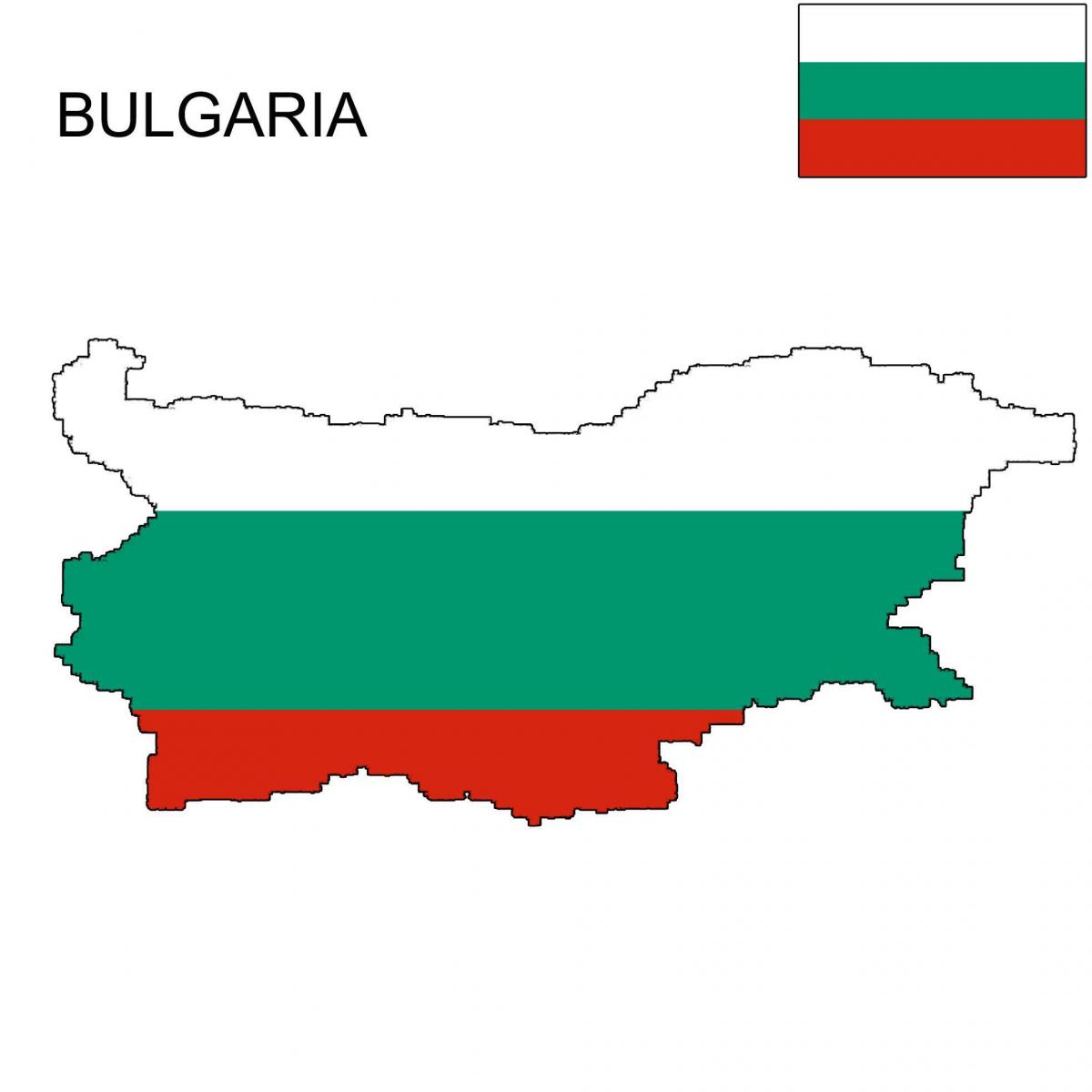 Bulgaria mapa bandera