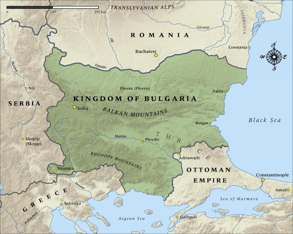 mapa zaharra Bulgarian