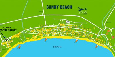 Mapa Bulgaria sunny beach