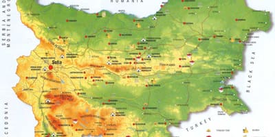 Bulgarian mendien mapa